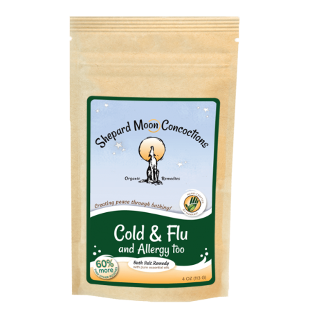 Cold and Flu Bath Remedy 4 ounce pouch front